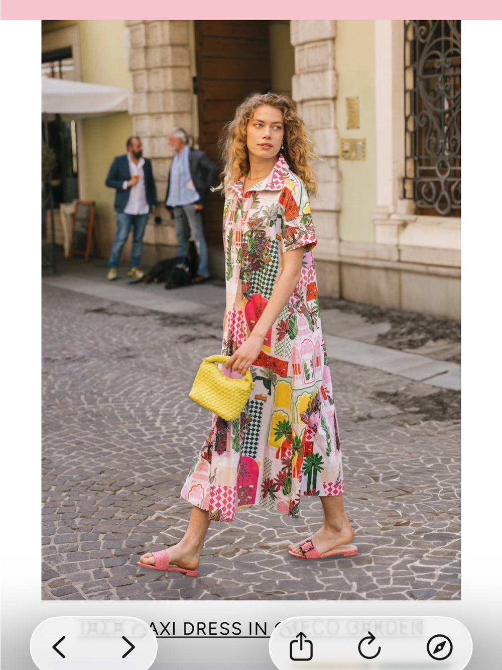 Katie Kime Greco Garden Taza Maxi dress-M